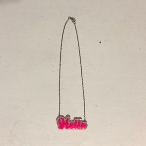 Kids Hello Necklace